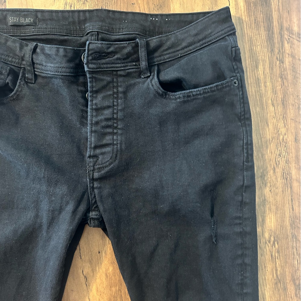 Primark Black Torn Skinny Jeans